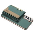 thumbnail image 1 of Allytechgroup for Samsung Galaxy S25 Case, PU Leather Phone Case for Samsung Galaxy S25 with Detachable Card Holder RFID Blocking Shockproof Cover for Women Men, Green, 1 of 6