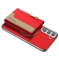 thumbnail image 1 of Allytechgroup for Samsung Galaxy S25+ Case, PU Leather Phone Case for Samsung Galaxy S25+ with Detachable Card Holder RFID Blocking Shockproof Cover for Women Men, Red, 1 of 12