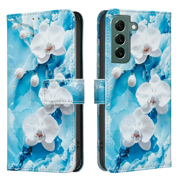 Allytechgroup Samsung Galaxy S25 Case Wallet Cover with Card Slots & Cash Pocket, Flip Folio Phone Case for Apple Samsung Galaxy S25, Shockproof Stand Feature Premium PU Leather Case for Women Girls