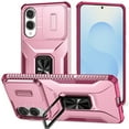 thumbnail image 1 of Allytechgroup Samsung Galaxy S25 Edge Case, Sliding Camera Lens Cover Military Grade Protection Stand Bracket Bumper Rugged TPU PC Phone Case for Samsung Galaxy S25 Edge, Pink, 1 of 8