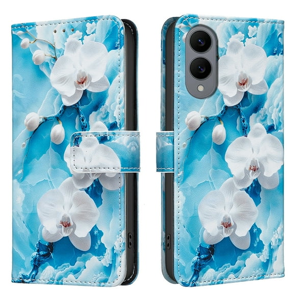 Allytechgroup Samsung Galaxy S25 Edge Case Wallet Cover with Card Slots & Cash Pocket, Flip Folio Phone Case for Apple Samsung Galaxy S25 Edge, Shockproof Stand PU Leather Case for Women Girls