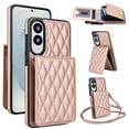 thumbnail image 1 of Allytechgroup for Samsung Galaxy S25 Edge Case, Wallet Phone Case with Card Holder, Crossbody Strap, Stand Feature, RFID Blocking, PU Leather & TPU Shockproof Galaxy S25 Edge Cover, Rosegold, 1 of 8