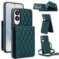 thumbnail image 1 of Allytechgroup for Samsung Galaxy S25 Edge Case, Wallet Phone Case with Card Holder, Crossbody Strap, Stand Feature, RFID Blocking, PU Leather & TPU Shockproof Galaxy S25 Edge Cover, Green, 1 of 8
