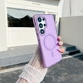 thumbnail image 1 of Allytechgroup for Samsung Galaxy S25 Edge, Matte Translucent Magentic Back Cover [Compatible with Magsafe] Shockproof Anti-Scratch Stylish Phone Case Shell for Samsung Galaxy S25 Edge, Purple, 1 of 8
