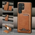 thumbnail image 1 of Allytechgroup for Samsung Galaxy S25 Edge Phone Case with Card Holder,  [Compatible with Magsafe Wireless Charging] Slim PU Leather Magnetic Wallet Back Case Soft TPU Bumper Shockproof Cover, Brown, 1 of 8
