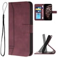 thumbnail image 1 of Allytechgroup for Samsung Galaxy S25 Edge Wallet Case, Premium PU Leather Folio RFID Blocking with Card Slot Wrist Strap Magnetic Closure Built-in Kickstand Protective Case for Women Men, Winered, 1 of 6