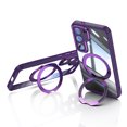 thumbnail image 1 of Allytechgroup Samsung Galaxy S25 Plus Case with Camera Lens Protector, Rugged Shockproof Kickstand Bumper Ring Holder Slim Fit Drop Proof Phone Case for Samsung Galaxy S25+, Darkpurple, 1 of 8
