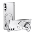 thumbnail image 1 of Allytechgroup for Samsung Galaxy S25 Plus Case Cover, Magnetic Ring Holder Stand Shockproof Bumper Support Wireless Charging Anti-Scratch Protective Phone Case for Samsung Galaxy S25 Plus, Silver, 1 of 7