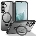 thumbnail image 1 of Allytechgroup Samsung Galaxy S25+ Plus Case Magnetic, Compatible for Magsafe & Car Mount Adjustable Stand Ring Holder Heavy Duty Shockproof Matte Phone Case for Samsung Galaxy S25+, Black, 1 of 7