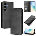 thumbnail image 1 of Allytechgroup for Samsung Galaxy S25 Plus/S25+ Case Folio Stand RFID Blocking [Compatible with MagSafe] Magnetic Wallet Cover with Card Holder/Pockets/ PU Leather Soft TPU Shockproof Cover, Black, 1 of 16