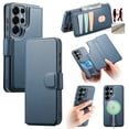 thumbnail image 1 of Allytechgroup for Samsung Galaxy S25 Ultra Case, 2-in-1 Wallet Phone Cover with Detachable PU Leather Card Holder, Magnetic MagSafe-Compatible RFID Blocking Protective Case & Wristband, Blue, 1 of 14
