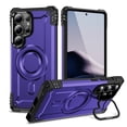 thumbnail image 1 of Allytechgroup for Samsung Galaxy S25 Ultra Case with Camera Kickstand, Include 1 Pack Screen Protector Support Wireless Charging Shockproof Magnetic Back Cover for Samsung Galaxy S25 Ultra, Purple, 1 of 7