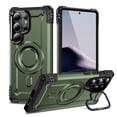 thumbnail image 1 of Allytechgroup for Samsung Galaxy S25 Ultra Case with Camera Kickstand, Include 1 Pack Screen Protector Support Wireless Charging Shockproof Magnetic Back Cover for Samsung Galaxy S25 Ultra, Armygreen, 1 of 7