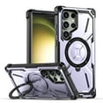 thumbnail image 1 of Allytechgroup for Samsung Galaxy S25 Ultra Case, Compatible with Magsafe, Military Grade Drop Protection Ring Holder Kickstand Full Body Rugged Shockproof Phone Case Cover for Women Men, Purple, 1 of 6