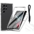 thumbnail image 1 of Allytechgroup for Samsung Galaxy S25 Ultra Case with Lanyard, Gradient Color Dual-Layer Anti-Yellowing TPU Cover Anti-Scratch Clear Shockproof Phone Case for Samsung Galaxy S25 Ultra,Clear, 1 of 6