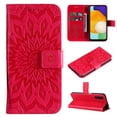 thumbnail image 1 of Allytechgroup for Samsung Galaxy S25 Ultra Case Wallet, Sunflower Embossed PU Leather Flip Cover Stand Hand Strap Shockproof Stylish Cards Slots Phone Case for Samsung Galaxy S25 Ultra, Red, 1 of 6