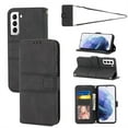 thumbnail image 1 of Allytechgroup for Samsung Galaxy S25 Ultra Wallet Case, Card Slots Removable Adjustable Crossbody Lanyard Shoulder Strap Shockproof PU Leather Rugged Case for Samsung Galaxy S25 Ultra, Black, 1 of 10