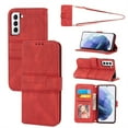 thumbnail image 1 of Allytechgroup for Samsung Galaxy S25 Ultra Wallet Case, Card Slots Removable Adjustable Crossbody Lanyard Shoulder Strap Shockproof PU Leather Rugged Case for Samsung Galaxy S25 Ultra, Red, 1 of 10