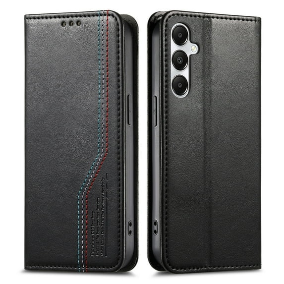 Allytechgroup for Samsung Galaxy S25+ Wallet Case for Women Men, PU Leather Retro Cards Slots Magnetic Closure Flip Cover Stand Shockproof Phone Case Cover for Samsung Galaxy S25+ Plus, Black