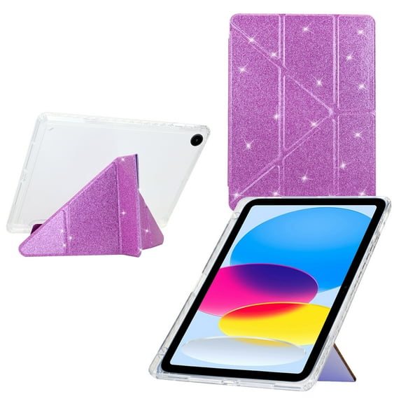 Allytechgroup for Samsung Galaxy Tab A9+/ A9 Plus Case 11" 2023 (SM-X210/X216/X215) Flip Bling Case, Shock-Absorbent TPU PU Leather Tablet Case Magnetic Kickstand & Dust Proof Protection, Purple