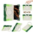 thumbnail image 1 of Allytechgroup for Samsung Galaxy Tab S9 Plus/ S9 FE Plus Case 12.4" SM-X810/X816B/ X610 X616B, [Military Grade Shockproof] Handle Kickstand Bumper Kids Friendly Anti-Scratch, Green, 1 of 8