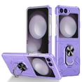 thumbnail image 1 of Allytechgroup for Samsung Galaxy Z Flip 7 Magnetic Case, Compatible with Car Mount Shockproof Ring Holder Anti-Scratch Bumper Slim Hard PC Cover Phone Case for Samsung Galaxy Z Flip 7, Purple, 1 of 11
