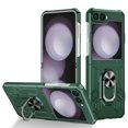 thumbnail image 1 of Allytechgroup for Samsung Galaxy Z Flip 7 Magnetic Case, Compatible with Car Mount Shockproof Ring Holder Anti-Scratch Bumper Slim Hard PC Cover Phone Case for Samsung Galaxy Z Flip 7, Darkgreen, 1 of 11