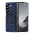 thumbnail image 1 of Allytechgroup for Samsung Galaxy Z Fold 5 Case with Kickstand, Support Wireless Charging Protection Against Drops & Bumper Reliable Lens & Screen Protection Shockproof Magnetic Back Cover, Darkblue, 1 of 6