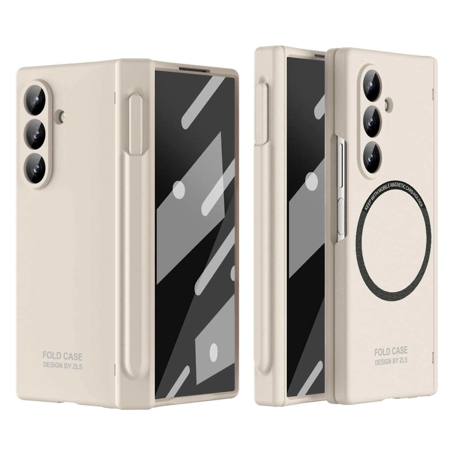 Shockproof Technology Allytechgroup for Samsung Galaxy Z Fold 5 Case with Stylus Pen & Holder ...