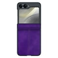 thumbnail image 1 of Allytechgroup Screen Protector Case for Motorola Razr 2025, Premium Retro PU Leather Slim Fit Shell Back Cover Anti-Scratch Protective Shockproof Phone Case for Motorola Razr 2025,Purple, 1 of 7