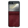 thumbnail image 1 of Allytechgroup Screen Protector Case for Motorola Razr 2025, Premium Retro PU Leather Slim Fit Shell Back Cover Anti-Scratch Protective Shockproof Phone Case for Motorola Razr 2025,Red, 1 of 7