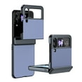 thumbnail image 1 of Allytechgroup Screen Protector Case for Samsung Galaxy Z Flip 3, Matte Slim Hinge Protection Anti-Scratch Full Body Shockproof Bumper Rugged Phone Case Cover for Galaxy Z Flip 3, Blue, 1 of 9