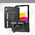 thumbnail image 1 of Allytechgroup Shockproof Case for Apple iPad 11th 10th Gen 2025 2022, Slim Heavy Duty Hybrid Rugged Protective Cover with Built-in Stand Children Friendly Case for 10.9" iPad 11 10, Black, 1 of 5