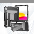 thumbnail image 1 of Allytechgroup Shockproof Case for Apple iPad 11th 10th Gen 2025 2022, Slim Heavy Duty Hybrid Rugged Protective Cover with Built-in Stand Children Friendly Case for 10.9" iPad 11 10, Black+Gray, 1 of 5