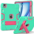 thumbnail image 1 of Allytechgroup Shockproof Case for Apple iPad Air 11 Inch M3 M2 2025 2024, Rugged TPU PC Hybrid Back Cover Build-in Kickstand Heavy Duty Protection Kids Friendly Cover for iPad Air 11 Inch,Mint, 1 of 7