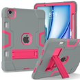 thumbnail image 1 of Allytechgroup Shockproof Case for Apple iPad Air 11 Inch M3 M2 2025 2024, Rugged TPU PC Hybrid Back Cover Build-in Kickstand Heavy Duty Protection Kids Friendly Cover for iPad Air 11 Inch,Gray, 1 of 7