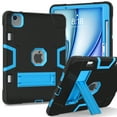 thumbnail image 1 of Allytechgroup Shockproof Case for Apple iPad Air 11 Inch M3 M2 2025 2024, Rugged TPU PC Hybrid Back Cover Build-in Kickstand Heavy Duty Protection Kids Friendly Cover for iPad Air 11 Inch,Black+Blue, 1 of 7