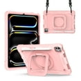 thumbnail image 1 of Allytechgroup Shockproof Case for Apple iPad Pro 11 Inch 2024 M4, with Shoulder Strap Pencil Holder Rotating Stand Handle Kids Friendly Heavy Duty Protection Cover for iPad Pro 11" 2024,Rosegold, 1 of 8