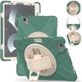 thumbnail image 1 of Allytechgroup Shockproof Case for Apple iPad Pro 11 Inch Case M4 2024, Kickstand Hand Strap Shoulder Strap Rugged Case Kids Friendly Bumper Shockproof Case for iPad Pro 11" 2024,Emeraldgreen, 1 of 9