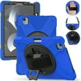 thumbnail image 1 of Allytechgroup Shockproof Case for Apple iPad Pro 13 Inch Case M4 2024, Kickstand Hand Strap Shoulder Strap Rugged Case Kids Friendly Bumper Shockproof Case for iPad Pro 13" 2024,Blue, 1 of 9