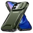 thumbnail image 1 of Allytechgroup Shockproof Case for Apple iPhone 17, Military Grade Protection Drop Proof Sliding Camera Lens Protector Bumper Phone Case Shockproof for iPhone 17, Darkgreen, 1 of 6