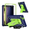 thumbnail image 1 of Allytechgroup Shockproof Case for Samsung Galaxy Tab A9+ Plus 11 Inch SM-X210 X216, Hybrid TPU PC Bumper Rugged Back Cover with Shoulder Strap Kickstand Kids Friendly Cover Shell, Navyblueolivine, 1 of 4