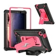 thumbnail image 1 of Allytechgroup Shockproof Case for Samsung Galaxy Tab A9+ Plus 11 Inch SM-X210 X216, Hybrid TPU PC Bumper Rugged Back Cover with Shoulder Strap Kickstand Kids Friendly Tablet Cover Shell, Blackrose, 1 of 8