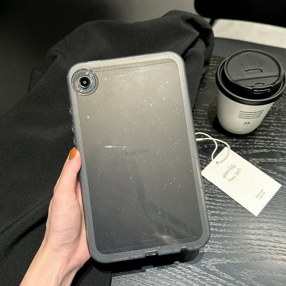 Allytechgroup Shockproof Case for Samsung Galaxy Tab A9+, Slim Thin Lightweight Glitter Bling Soft TPU Anti-Scratch Military Grade Protection Shell for Galaxy Tab A9 Plus 11 inch 2023, Grey