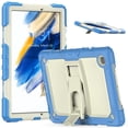 thumbnail image 1 of Allytechgroup Shockproof Case with Screen Protector for Samsung Galaxy Tab A8 10.5" SM-X200 X205 X207, Rugged Bumper Anti-Scratch Kickstand Shoulder Strap Kids Friendly Case Cover, Skyblue, 1 of 8