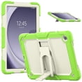 thumbnail image 1 of Allytechgroup Shockproof Case with Screen Protector for Samsung Galaxy Tab A9+ Plus 11" SM-X210 X215 X216, Rugged Bumper Anti-Scratch Kickstand Shoulder Strap Kids Friendly Case Cover, Green, 1 of 9
