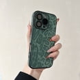 thumbnail image 1 of Allytechgroup Shockproof Leopard Print Back Cover Cell Phone Case with Case for Apple iPhone 12 Pro, Green, 1 of 7