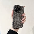 thumbnail image 1 of Allytechgroup Shockproof Leopard Print Bumper Back Cover Cell Phone Case for Apple iPhone 15 Pro Max, Gray, 1 of 7