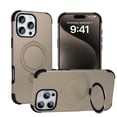 thumbnail image 1 of Allytechgroup Shockproof Magnetic Phone Case for Apple iPhone 13 Pro with 360° Rotating Ring Kickstand, Compatible with Magsafe Slim Hard Back Cover Wireless Charging for Women Men,Desertgold, 1 of 8