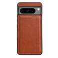 thumbnail image 1 of Allytechgroup Shockproof PU Leather Slim Fit Back Cover Cell Phone Case for Google Pixel 6 Pro, Brown, 1 of 9